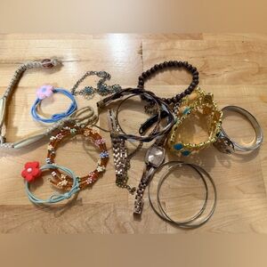 Lot of 15 various costume jewelry pieces
